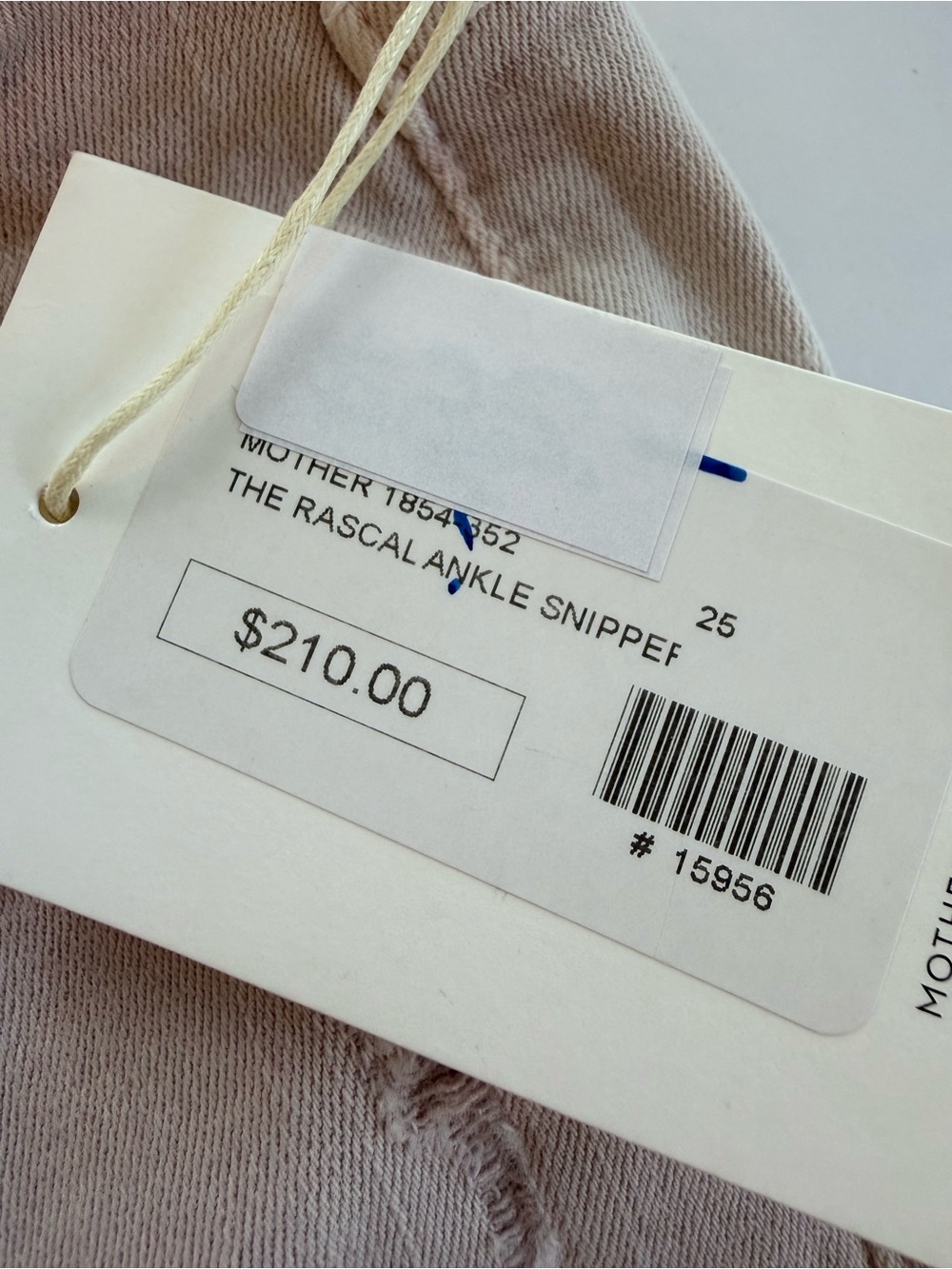 MOTHER The Rascal Ankle Snippet Jeans Pink Taupe Size 25 NWT - Picture 2 of 6